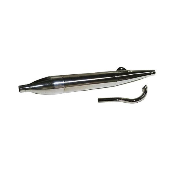 Auspuff RS Zigarre mit Flöte 28mm Chrom